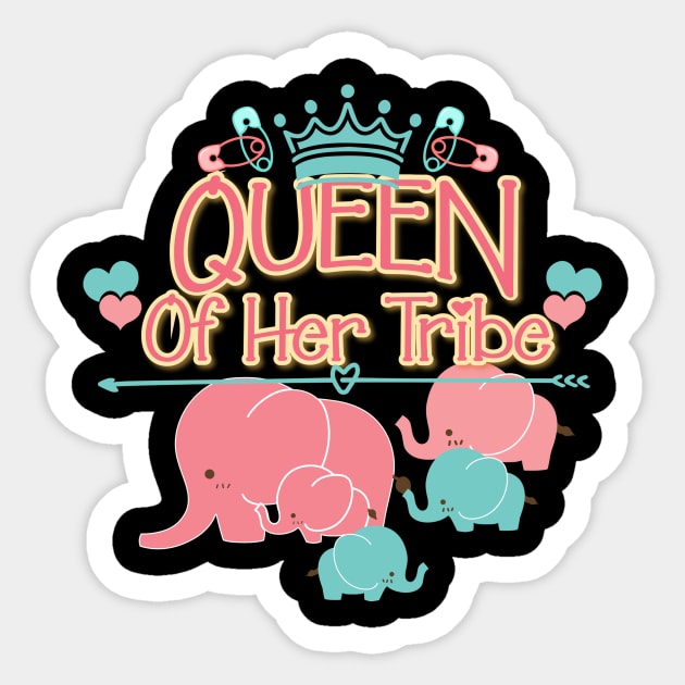 Queen Of Her Tribe Sticker by BrillianD